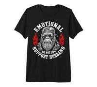 Emotional Support Husband Do Not Pet Funny Gorilla Camiseta Premium