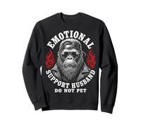 Emotional Support Husband Do Not Pet Funny Gorilla Sudadera