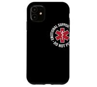 Emotional Support Husband Do Not Pet Humor Relación Carcasa para iPhone 11