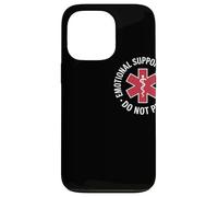 Emotional Support Husband Do Not Pet Humor Relación Carcasa para iPhone 13 Pro
