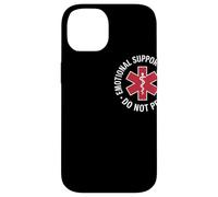 Emotional Support Husband Do Not Pet Humor Relación Carcasa para iPhone 14