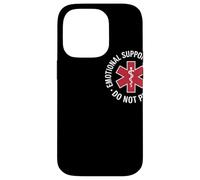 Emotional Support Husband Do Not Pet Humor Relación Carcasa para iPhone 14 Pro
