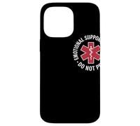 Emotional Support Husband Do Not Pet Humor Relación Carcasa para iPhone 14 Pro MAX