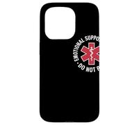 Emotional Support Husband Do Not Pet Humor Relación Carcasa para iPhone 15 Pro