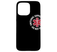 Emotional Support Husband Do Not Pet Humor Relación Carcasa para iPhone 15 Pro MAX