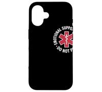 Emotional Support Husband Do Not Pet Humor Relación Carcasa para iPhone 16