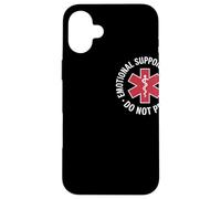 Emotional Support Husband Do Not Pet Humor Relación Carcasa para iPhone 16 Plus