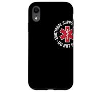Emotional Support Husband Do Not Pet Humor Relación Carcasa para iPhone XR