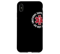 Emotional Support Husband Do Not Pet Humor Relación Carcasa para iPhone XS MAX