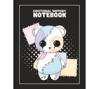 Emotional Support Notebook | Stitches Teddy Chaos Edition | 100-page 7x9" Composition Notebook with Doodle and Coloring Elements | Lined Journal for Notes, Lists & Creativity