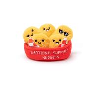 Emotional Support Nuggets de Relatable - Peluches & Squishy Toys para Todas Las Edades, otoño o Truco/Trato, Incluye 5 Plush Nuggets con Cesta transportable