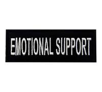 Emotional Support Soporte emocional Servicio de Animales Emblema de Chalecos/Arneses Broche Bordado de Gancho y Parche de Gancho y bucle de cierre