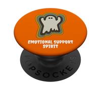 Emotional Support Spirit Spooky Fall Design PopSockets PopGrip Adhesivo