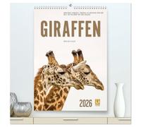 Emotionale Momente: Giraffen, die höchsten Tiere der Welt. (hochwertiger Premium Wandkalender 2026 DIN A2 hoch), Kunstdruck in Hochglanz: Die Giraffen ... zu den größten landlebenden Säugetieren.