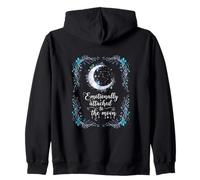 Emotionally Attached to The Moon - Diseño Lunar Espiritual Sudadera con Capucha