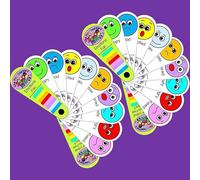 Emotions Face Feelings - Juego de 2 ventiladores para TEA, autismo, SEN, necesidades especiales, retraso del habla no verbal, ayuda de comunicación social