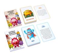 Emotions Flash Cards, Realistic Picture Emotion Learning Cards for Toddler, Compact Educational Flashcard Set for Kids, Girls, Boys, Preschool Classroom, Early Learning, Speech Use