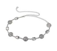 EMOTTOS Cinturón de cadena Concho para mujer, Cadena de cintura de metal ajustable Western Cowboy Cowgirl para mujeres, Cinturones boho exquisitos para jeans vestido(7 Estilo)