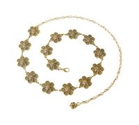 EMOTTOS Cinturón de cadena Concho para mujer, Cadena de cintura de metal ajustable Western Cowboy Cowgirl para mujeres, Cinturones boho exquisitos para jeans vestido(7 Estilo)