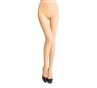 EMOTTOS Medias Mujer Pantys, 40 Deniers Medias Reductoras Mujer con Antideslizantes Los Pies, Cintura Alta Leotardos Mujers, Microfibra Media Curvy, Elasticidad Pantyhose Leggings, Talla Única, Beige