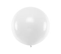 Emozionarsi - Globo gigante de 1 metro blanco pastel redondo blanco 1 pieza Jumbo globos 1 metro 1 pc helio aire PArty fiesta boda