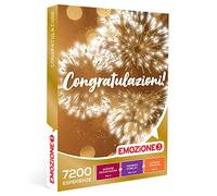 Emozione3 - Felicitaciones - Caja de regalo para hombre o mujer, invitantes degustaciones, tratamientos regeneradores o actividades deportivas para 2 personas, ideas de regalo originales