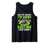 Empaca mis pañales Voy a Jugar al Golf con papá Camiseta sin Mangas