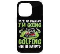 Empaca mis pañales Voy a Jugar al Golf con papá Carcasa para iPhone 13 Pro