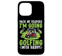 Empaca mis pañales Voy a Jugar al Golf con papá Carcasa para iPhone 13 Pro MAX