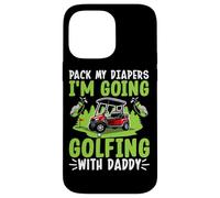 Empaca mis pañales Voy a Jugar al Golf con papá Carcasa para iPhone 14 Pro MAX