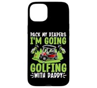 Empaca mis pañales Voy a Jugar al Golf con papá Carcasa para iPhone 15 Plus
