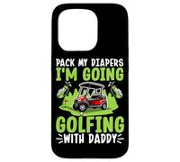 Empaca mis pañales Voy a Jugar al Golf con papá Carcasa para iPhone 15 Pro