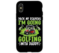 Empaca mis pañales Voy a Jugar al Golf con papá Carcasa para iPhone X/XS