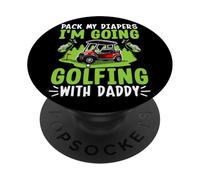 Empaca mis pañales Voy a Jugar al Golf con papá PopSockets PopGrip Adhesivo