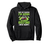 Empaca mis pañales Voy a Jugar al Golf con papá Sudadera con Capucha