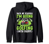 Empaca mis pañales Voy a Jugar al Golf con papá Sudadera con Capucha