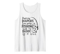 Empaca mis pañales Voy a pescar con papá Camiseta sin Mangas