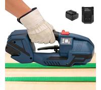 Empacadora flejadora eléctrica portátil de mano para embalaje, máquina flejadora para electrodomésticos, cajas de cartón, textiles, acero, metal, etc. Tensor 400N-3200N(Single battery)