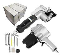 Empacadora neumática de metal con máquina de flejado de acero para embalaje resistente y flejado de alta resistencia