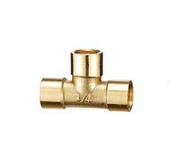 Empalmador de latón for Manguera, Accesorio en Forma de T, 3 vías, Espiga for Manguera, 1/8, 1/4, 3/8, 1/2 ", Conector de púas de Cobre, Adaptador acoplador de Aceite de Aire y Agua, 1 ud.(Side 1-2)