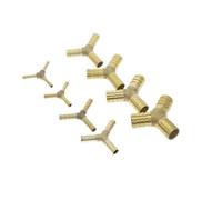 Empalmador de latón for tubería, conector de púas de cobre en forma de Y, espiga for manguera de 3 vías, 4, 5, 6, 8, 10, 12, 14 y 19mm, adaptador de acoplador neumático