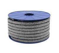 Empaquetadura de grafito flexible expandido de 1 m de longitud, sellado de uso general, 6 x 6 mm/10 x 10 mm, 1 unidad(25x25mm)