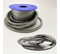 Empaquetadura Flexible De Grafito 1m/3m Resistente Alta Temperatura Cuerda Sellado Trenzada For Bombas Industriales Válvulas Calderas Sellos Mecánicos(1M/3.2 feet,9/16"(14mm))