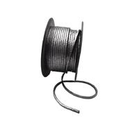 Empaquetadura trenzada de grafito de alta presión, longitud 1 m-10 m, empaquetadura de sellado flexible negra, 3 x 3 mm - 12 x 12 mm, 1 unidad(1meterX3MMX3MM)