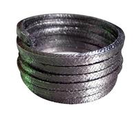 Empaquetadura trenzada de grafito flexible (10 x 10 mm y 8 x 8 mm, 2 m de longitud, autolubricante y químicamente inerte)(10mmx2m)