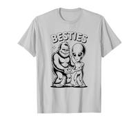 Emparejamiento de Mejores Amigos de Bigfoot Sasquatch Alien Camiseta