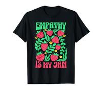 Empathy Is My Jam Kindness Retro 70s Fresa Boho Floral Camiseta