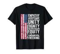 Empatía Aceptación Unidad Dignidad Multiculturalismo Equidad Camiseta