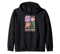 Empatía Amabilidad Floral América Diversidad Equidad Inclusión Sudadera con Capucha