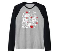 Empatía Amabilidad Respeto Camiseta Manga Raglan